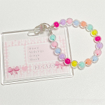 Kawaii 3 colių Kpop fotokortelių laikiklis akrilo kri&scaron;tolinis kredito ID banko kortelės nuotraukų ekrano laikiklis Autobuso kortelės apsauginis dėklas Keycahin pakabukas 3 inch style1