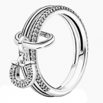Naujas 925 Sterling Silver Populiarus Me stiliaus žiedas Love Lucky Pasagos Deganti Liepsna Lucky Butelio kam&scaron;telio žiedas Moterims Papuo&scaron;alai Dovana 8 white
