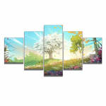 5 dalių namų dekoras HD tapyba Gražus menas rudens lapai sienų tapyba Menas Tapyba plakatas anime Studija Miegamasis Baras Kavinė Siena be rėmo 20x35cm*2 20x45cm*2 20x55cm*1