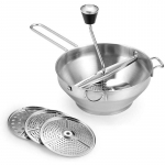 Bulvių trintuvas Moliūgų daržovių tyrės spaudimo įrankis Nerūdijančio plieno malūnėlis Vaisiai Maisto trynimo įrankiai Aksesuarai