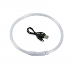 Led &scaron;unų antkaklis &Scaron;viečiantis USB kačių &scaron;unų antkaklis 3 režimų LED ap&scaron;vietimas &scaron;viečiančios praradimo prevencijos LED antkaklis &scaron;unims Naminių &scaron;unų priedai 35CM