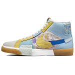 Nike Zoom Blazer Mid Premium SB Paisley Pack - Boarder Blue Unisex sportbačiai Celery Barely-Green Racer-Blue DM0859-400 37.5
