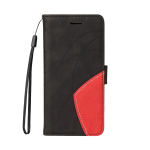 Skirta Motorola Moto E5, G6 Play, G50, G60, G10, G30, E7 Power, G31, G22, G42... Linijinio ra&scaron;to stiliaus sujungimo dizaino PU odinis atverčiamas stovas piniginės telefono krep&scaron;io dėklas Moto E5 juoda