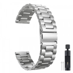 Metalinė laikrodžio apyrankė, skirta Fossil Moterų Gen 5E 42mm / Moterų Gen 6 42mm / Gen4 Sportinė apyrankė 18mm Apyrankė Gen 4 Venture HRStrap 18mm sidabras