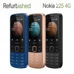 Atnaujintas Nokia Original Nokia 225 4G Dual SIM telefonas Mobilusis telefonas 1 Battery 1 Charger juoda