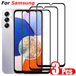 3 vnt grūdintas stiklas, skirtas Samsung Galaxy A14 A15 A06 A16 A54 A24 A34 A03 A05 A13 A23 A33 A53 A52 A73 A12 5G M35 M15 M53 M32 apsauginė ekrano apsauga Samsung A55 juoda