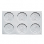 Patvarus ledo kepimo silikoninis &scaron;e&scaron;ių gravitacijos konditerijos formų virtuvės reikmenys sausainių forma 1pc balta