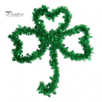 Shamrock Tinsel St. Patriko dienos sienų dekoravimas Sukurkite pra&scaron;matnią atmosferą ir unikalų nuotraukų rekvizitą Labai efektyvus kabantis pakabukas žalia
