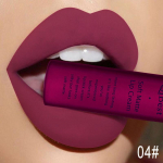 QIBEST matinis skystas lūpų blizgis lūpų dažai, atsparūs vandeniui, ilgai i&scaron;liekantys Velvet Nude Red lūpų blizgesys, juodos spalvos lūpų blizgis 7 g