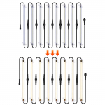 LED augalų auginimo &scaron;viesos juostos 12 colių viso spektro auginimo lemputės, skirtos kambariniams augalams Plug and Play 2,7 ​​W
