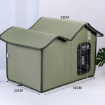 &bdquo;Cat House Villa&ldquo; palapinė, sulankstoma naminių gyvūnėlių prieglauda, ​​laukinės katės kambariniams kačiukams ar mažiems &scaron;unims