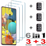 Grūdintas stiklas, skirtas Samsung Galaxy A52 A32 A12 A72 A53 A52S A51 A71 A22 A50 A70 A21S S21 S22 Plus S20 FE S10E ekrano apsaugos ir objektyvo plėvelė For Samsung A12 gryna