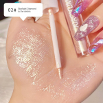 Skysti akių &scaron;e&scaron;ėliai Highlight Ilgalaikis ilgalaikis makiažas Sleeper Silkworm BrightTening Pearl Glitter Vandeniui atsparūs akių &scaron;e&scaron;ėliai Skysti studentų makiažas 1#