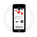 Coque pour Samsung Galaxy S7 Edge Billet d'avion Montr&eacute;al Canada