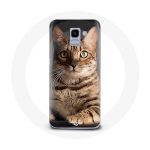 Coque pour Samsung Galaxy A6 2018 Bengal Race de Chats