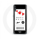 Coque pour Huawei P20 Billet d'avion Montr&eacute;al Canada