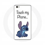 Coque pour Huawei P8 Lilo et Stitch mignon Fond blanc