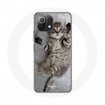 Coque pour Xiaomi Mi 11 Lite chaton Bengal dormir