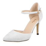 Moteri&scaron;kos mados suknelės Batai Biuro moteri&scaron;ki Eleganti&scaron;ki Siurbliai Ploni Vidutiniai kulniukai Smailūs auk&scaron;ti Sandalai Platforminiai Sandalai Batai 35 balta