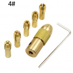 7 vnt. brass Micro Twist &bdquo;pasidaryk pats&ldquo; &bdquo;Hobby&ldquo; modelio įrankių mini metalinio griebtuvo grąžtų rinkinys 4#
