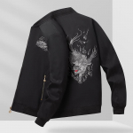 Vyri&scaron;ka pavasario ir rudens piloto striukė siuvinėta beisbolo striukė Paltas didelio dydžio laisvalaikio striukė 2XL