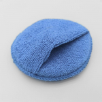 1vnt 5 colių apvalios automobilio priežiūros mikropluo&scaron;to ki&scaron;eninė kempinė auto va&scaron;ko aplikatorius, automobilio detalės, rankinis poliravimo padas automobilio poliravimo įrankis mėlyna