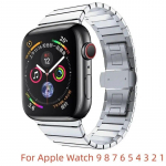 Prabangi nerūdijančio plieno laikrodžio apyrankė, skirta Apple Watch 8 45 mm 38 40 41 42 44 mm metaliniam bambuko dirželiui, skirta IWatch Series Ultra 9 7 6 5 4 3