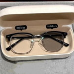 Madingi fotochrominiai akiniai vyrams, moterims, dideli trumparegystė -1.5