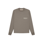 Fear of God Essentials ilgomis rankovėmis mar&scaron;kinėliai su aksominiu krūtinės logotipu Unisex vir&scaron;utiniai drabužiai Dykumos-rusvi FOG-SS22-462 XL