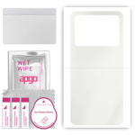 apgo MATTE Protective Skin Sticker for the back compatible with Realme GT Neo6, Wrap Film, Hydrogel Film, Flexible, Soft TPU with positioning layer ea