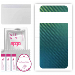 apgo Protective Skin Sticker for the back compatible with Google Pixel 8, Wrap Film, Foil, Vinyl - Pattern Carbon Chameleon CAKA1