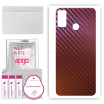 apgo skin sticker film foil vinyl for the BACK compatible with Honor 9X Lite, scratch-resistant, easy to install - Carbon Chameleon CAKA5