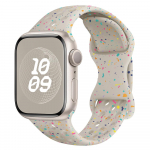 Originalus sportinis dirželis Apple Watch Band Ultra 2 49mm 45mm 44mm 42mm 38mm spalvotų dalelių guminė juosta, skirta IWatch 9 8 7 6 5 SE For 38mm 40mm 41mm