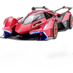 1/32 Žaisliniai automobiliai Lambo V12 Lenktynių automobilių žaislai Modelis Lietaus i&scaron;traukiamas modelis su garsu ir lengva žaisline transporto priemone, skirta 3 metų ir vyresnių berniukų festivalio dovanų automobiliui 1/32-Size:15.3*7.2*3.4cm
