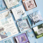 Naujas 12 stilių lipnių Washi lipdukų paketas, 80 vnt. &bdquo;Pasidaryk pats&ldquo; dienora&scaron;čio albumas &bdquo;Bullet Journal&ldquo; i&scaron;karpų knyga &bdquo;Decora&ldquo; 4