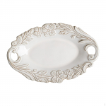 Vakarienės lėk&scaron;tė, eleganti&scaron;ki desertiniai stalo įrankiai, užkandžių ir salotų lėk&scaron;tė kavinei, 23.5cmx15.5cmx3cm