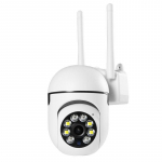 1080P USB maitinimo WIFI CCTV stebėjimo kamera HD spalvotas naktinis matymas automatinis žmogaus sekimas lauke vaizdo saugos monitorius 1080P No TF Card balta