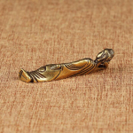 Mini retro stiliaus auksinė guli Amitabha Budos statula Budos skulptūros figūrėlės 1 pc