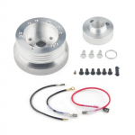 5 ir 6 skylių vairo poliruotas trumpos stebulės adapteris, skirtas &bdquo;Ididit Chevy&ldquo; greito atjungimo ruo&scaron;inio vairo stebulės adapteriui A