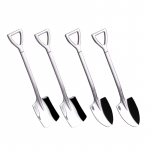 4 vnt. sidabro 304 nerūdijančio plieno kastuvas Retro virtuvės stalo reikmenys arbūzas ledai medus kūrybi&scaron;kos asmenybės &scaron;auk&scaron;tai 2pcs Flat 2pcs Pointed