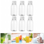 6 vnt. 250 ml pieno buteliai Maži sulčių buteliai Neper&scaron;lampami pieno buteliai Ne&scaron;iojami gėrimų buteliai Plastikiniai tu&scaron;ti vandens buteliai