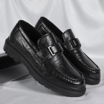 Vyri&scaron;ki batai slip-on natūrali oda vyri&scaron;ki laisvalaikio vyri&scaron;ki batai lauko patogūs oficialūs loaferiai verslo biuro oficialūs suknelių batai 6.5