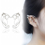Elf Ear Cuffs Clip-On Auskarai Filigranas Fairy Wrap Auskaras Elven Cosplay Auskarai
