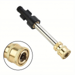 Slėgio plovimo greitas adapteris 1/4 automobilių sodo plovimo keitiklio adapteris 3600 PSI greito atjungimo jungtis, skirta Karcher juoda