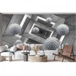 Tapetai Retro Cemento Sienos Freska 3d Erdvės Freskos Svetainė Kūrybinis Sienų Lipdukas Tapetai 200 cm(W) x 140 cm(H)