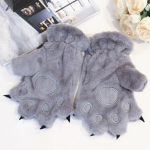 Mielos Cat Claw Bear Paw Pir&scaron;tinės Vyri&scaron;kos ir Moteri&scaron;kos žieminės pliu&scaron;inės storos pir&scaron;tinės Full Finger Internet Red Mielos pliu&scaron;inės nuo &scaron;alčio &scaron;iltos pir&scaron;tinės balta