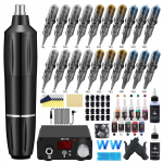 Tatuiruotės dangtelio ma&scaron;inos pakuotė Tyrannosaurus pusmėnulio adata, viso modelio tatuiruotės įrankio tatuiruotės integruota adata 20 vnt.