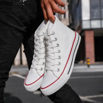 Kvėpuojantys Madingi Laisvalaikio Auk&scaron;takulniai Drobės Batai Rudens Vyri&scaron;ki Universalūs Balti Batai Vyri&scaron;ki Paprasti Poriniai Batai Korėjieti&scaron;ko Stiliaus Lentos Batai 36