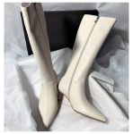 Moteri&scaron;ki auk&scaron;ti batai Chelsea Smailus pir&scaron;tas Auk&scaron;takulniai Batai 2024 Mados Moteris Gotika Mink&scaron;ta Oda Prabangūs Party Žieminiai Sniegui Botas Mujer 39 balta