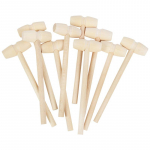 5/10 vnt Mini medinis plaktukas, pakaitinis medinis plaktukas Krabų jūros gėrybių krekeriai Vaikams žaislai Vestuvių gimtadienio puo&scaron;mena 5pcs